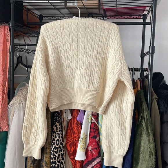 Sandy Liang Half Sweater Panna Cotta M - Picture 8 of 9